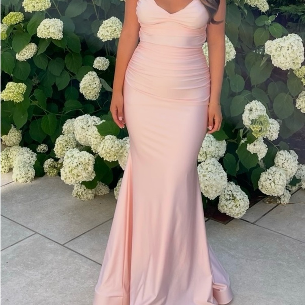 Pink Sweetheart Maxi Dress for Weddings